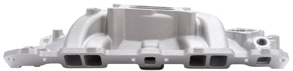 EDELBROCK INTAKE MANIFOLD,EPS,1955-86 SBC 265-400,W/ OIL FILL TUBE & BREATHER