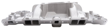 EDELBROCK INTAKE MANIFOLD,EPS,1955-86 SBC 265-400,W/ OIL FILL TUBE & BREATHER