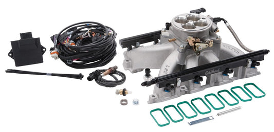 PRO FLO 4 KIT, GM LS VICTOR JR RECT PORT 4 BBL 42LB INJECTORS 675 HP