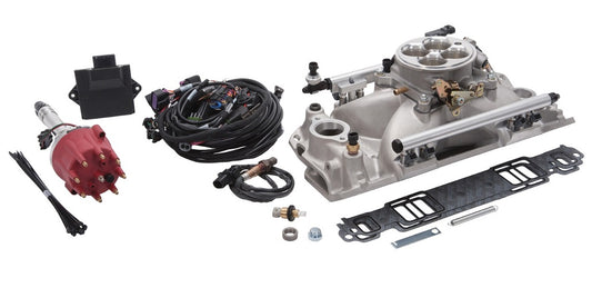 EDELBROCK PRO-FLO 4 EFI SYSTEM,4150,UP TO 1986 SBC,450 HP,29 LB/HR,58 PSI