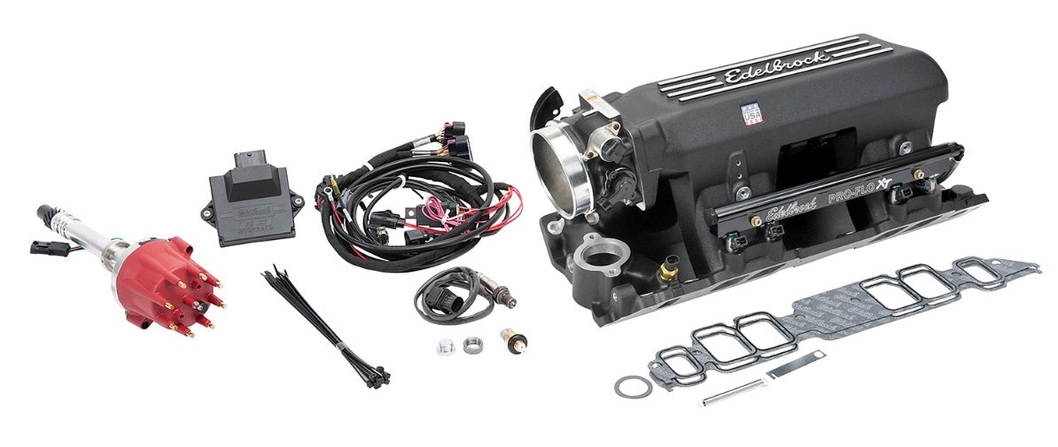 PRO FLO 4 FUEL INJECTION KIT,XT,SEQ PORT,BBC RECT PORT,STD DECK,775HP,60LBHR,BLK