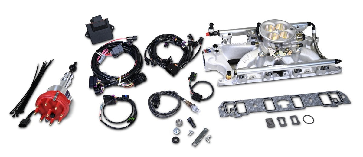 EDELBROCK PRO-FLO 4 EFI SYSTEM,4150,SBF 289W-302W,450 HP,29 LB/HR,58 PSI