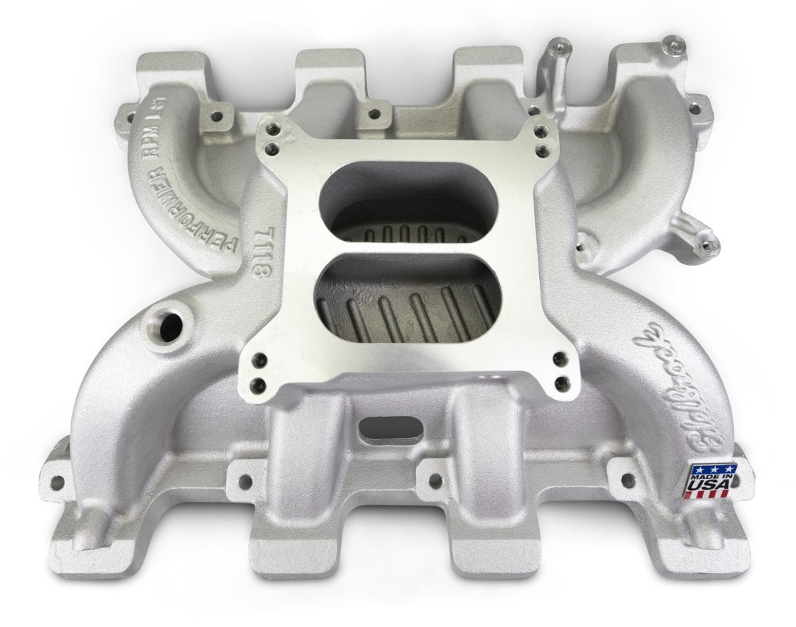 EDELBROCK INTAKE MANIFOLD,WITH TIMING CONTROL MOD,CHEVY LS1,CATHEDRAL PORT