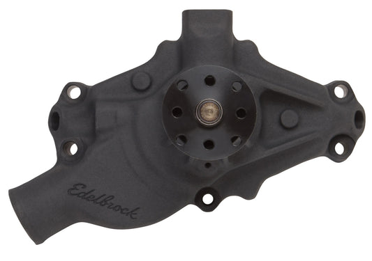 EDELBROCK WATER PUMP,COMPETITION,SB CHEVY,3/8" NPT PIPE AUX OUTLET