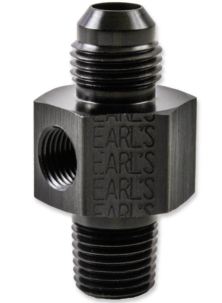 FUEL PRESSURE FTG,3/8 NPT MALE>6AN MALE
