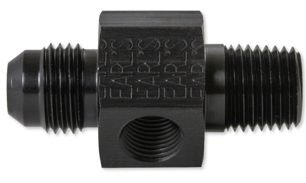 FUEL PRESSURE FTG,3/8 NPT MALE>6AN MALE