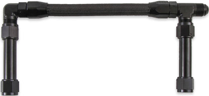 DUAL LINE,4150 ULTRA XP,BRAIDED,BLACK,9 3/4"C-C,-8AN INLET