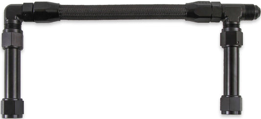 DUAL LINE,4150 ULTRA XP,BRAIDED,BLACK,9 3/4"C-C,-8AN INLET