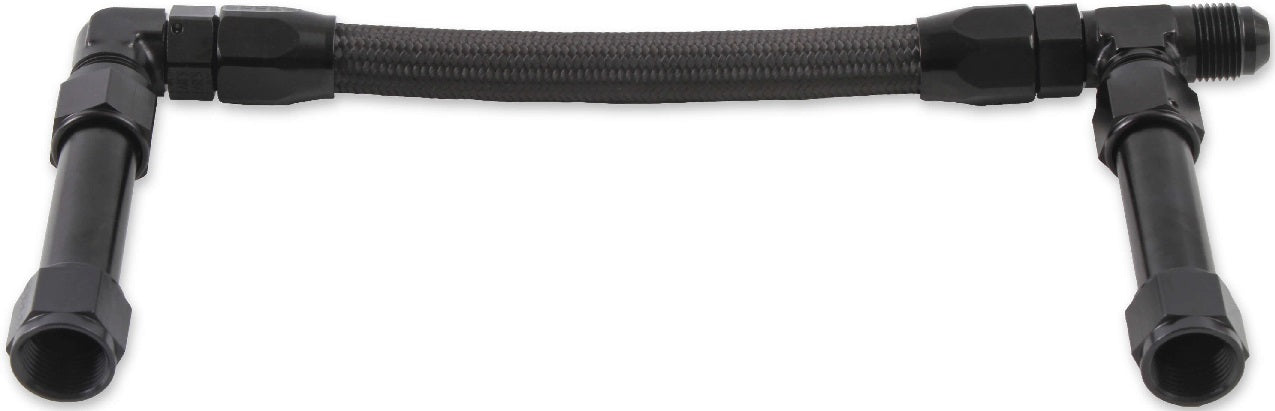 DUAL LINE,4150 ULTRA XP,BRAIDED,BLACK,9 3/4"C-C,-8AN INLET