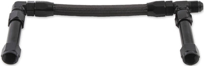 DUAL LINE,4150 ULTRA XP,BRAIDED,BLACK,9 3/4"C-C,-8AN INLET
