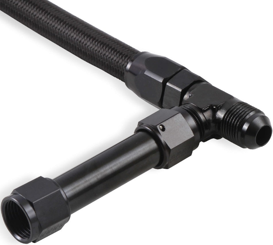 DUAL LINE,4150 ULTRA XP,BRAIDED,BLACK,9 3/4"C-C,-8AN INLET