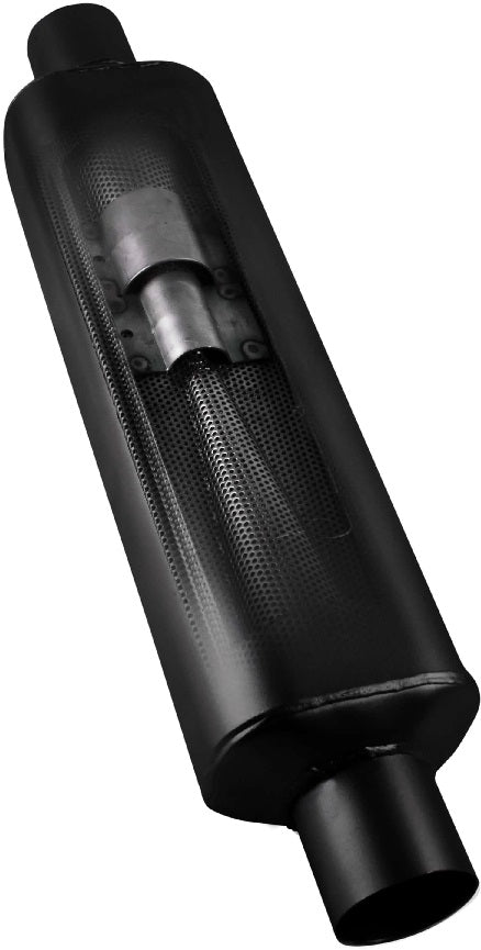 SUPER HP-2 MUFFLER,2.25" IN/OUT,12",409S