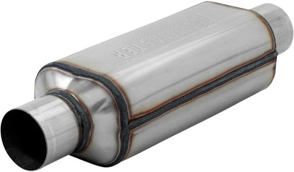 SUPER HP-2 MUFFLER,2.50" IN/OUT,12",304S