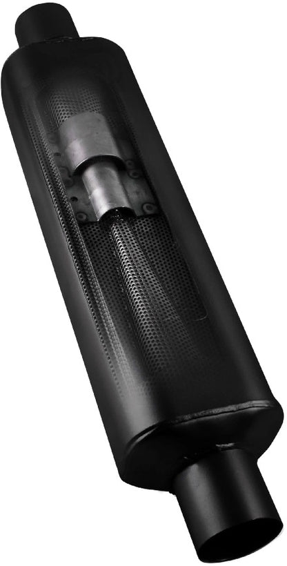 SUPER HP-2 MUFFLER,2.50" IN/OUT,12",409S