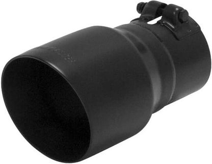 EXHAUST TIP,4",ANGLE,FOR 3" TUBE,OEM,BLACK