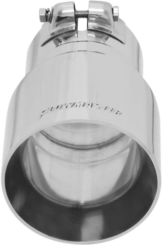 EXHAUST TIP,4",ANGLE,FOR 3" TUBE,OEM,POLISHED