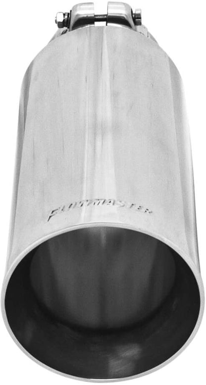 EXHAUST TIP,4",ANGLE,FOR 3" TUBE,POLISHED