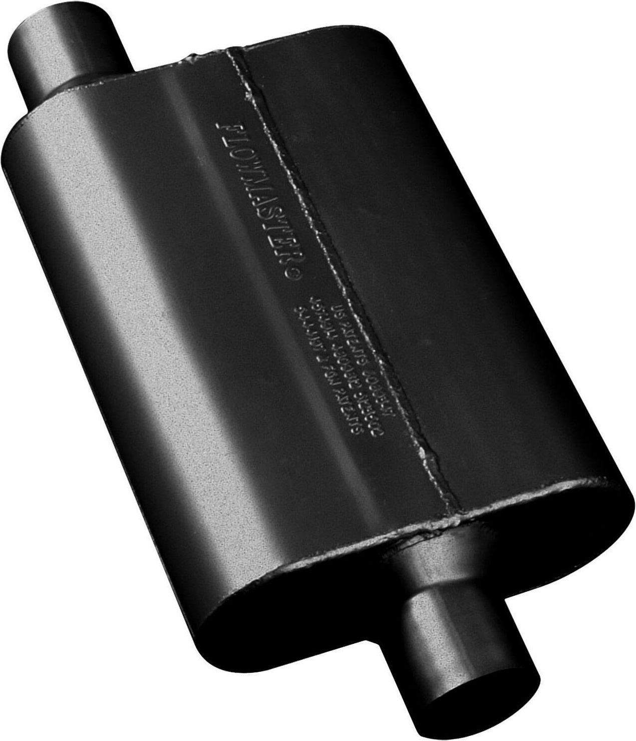 MUFFLER,40 SERIES,2.25" OFF IN/2.25" CEN OUT