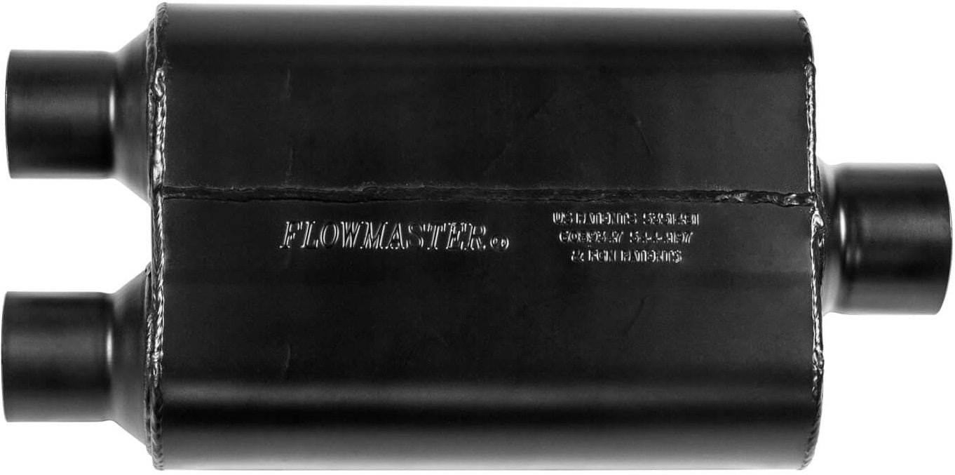 MUFFLER,40 SERIES,2.5" DUAL IN/3" CEN OUT