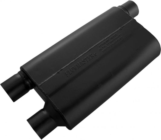 80 SER CROSS FLOW MUFFLER,2.5" OFFSET IN/2.5" DUAL OUT
