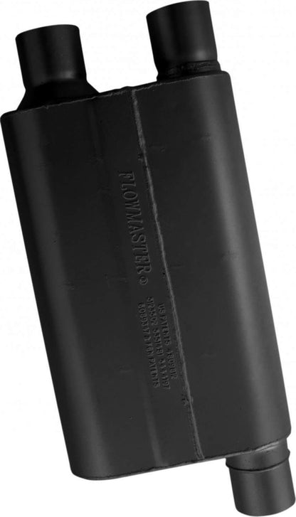 80 SER CROSS FLOW MUFFLER,2.5" OFFSET IN/2.5" DUAL OUT