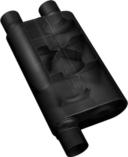 80 SER CROSS FLOW MUFFLER,2.5" OFFSET IN/2.5" DUAL OUT