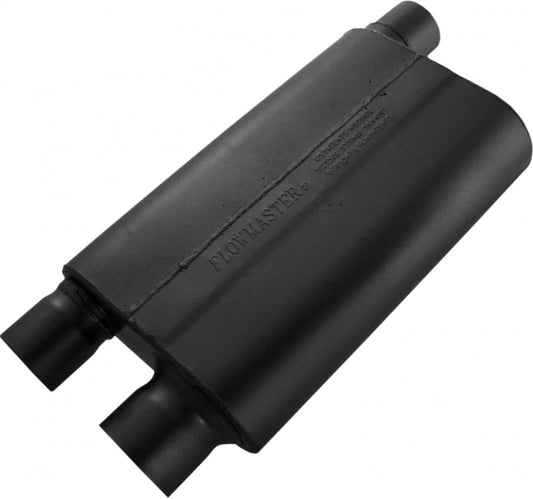 80 SER CROSS FLOW MUFFLER,3" OFF IN/2.5" DUAL OUT