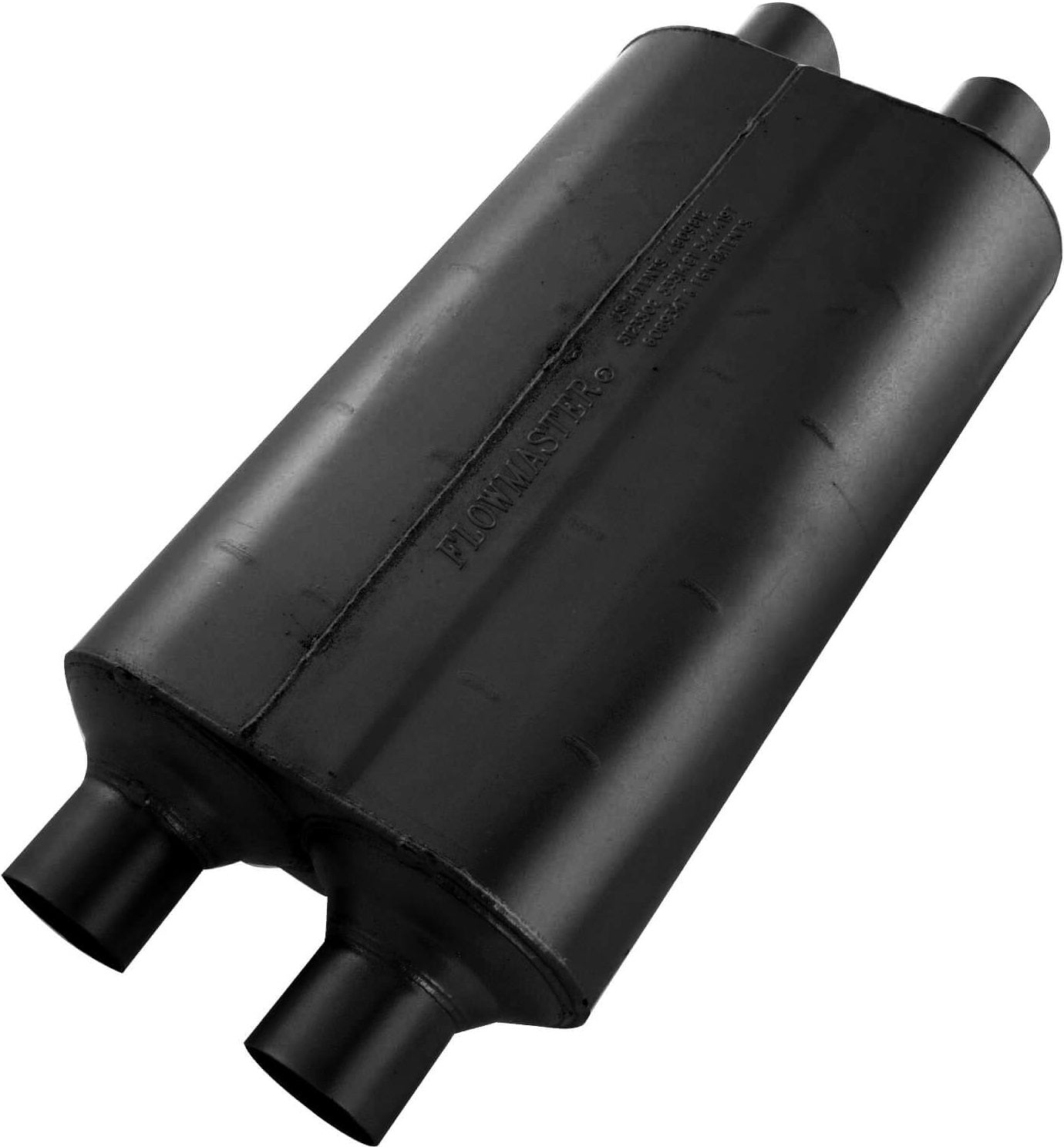 SUPER 50 MUFFLER,2.25" DUAL IN/2,25: DUAL OUT