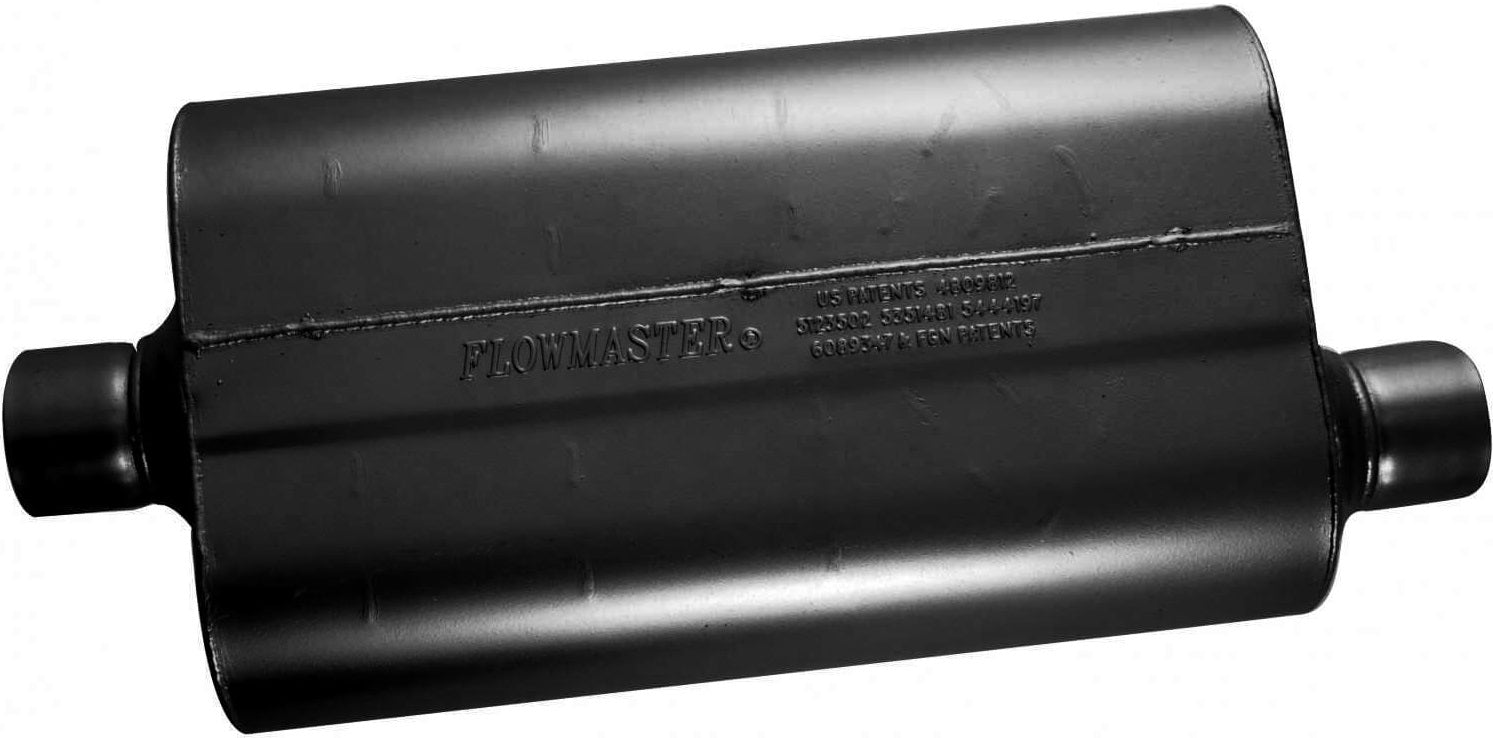 SUPER 50 MUFFLER,2.50 CEN IN/2.50 OFFSET OUT – Southwest Speed