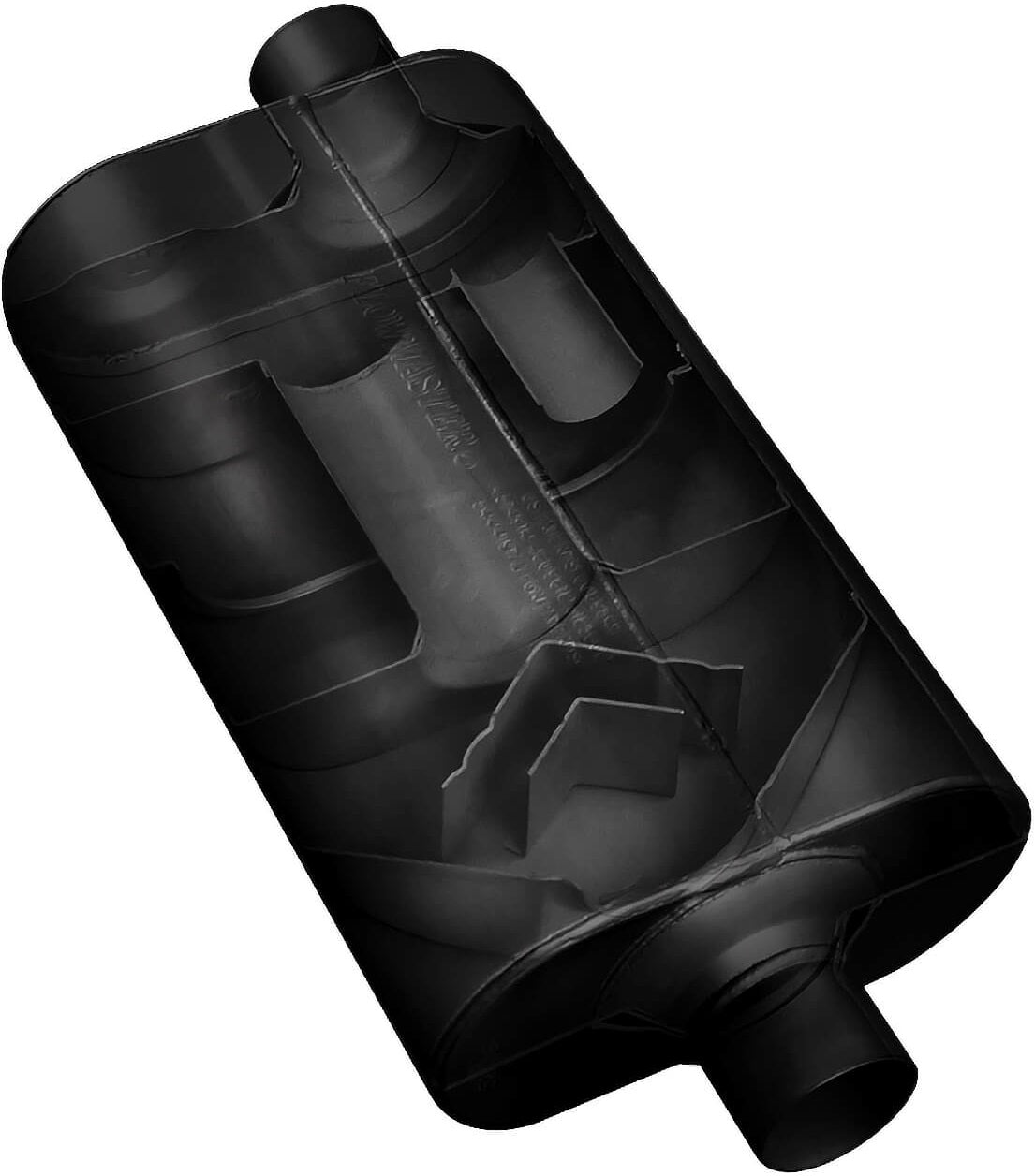 SUPER 50 MUFFLER,3 CEN IN/3 OFFSET OUT