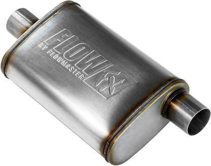 FLOW FX MUFFLER,2.5 OFFSET IN/CEN OUT