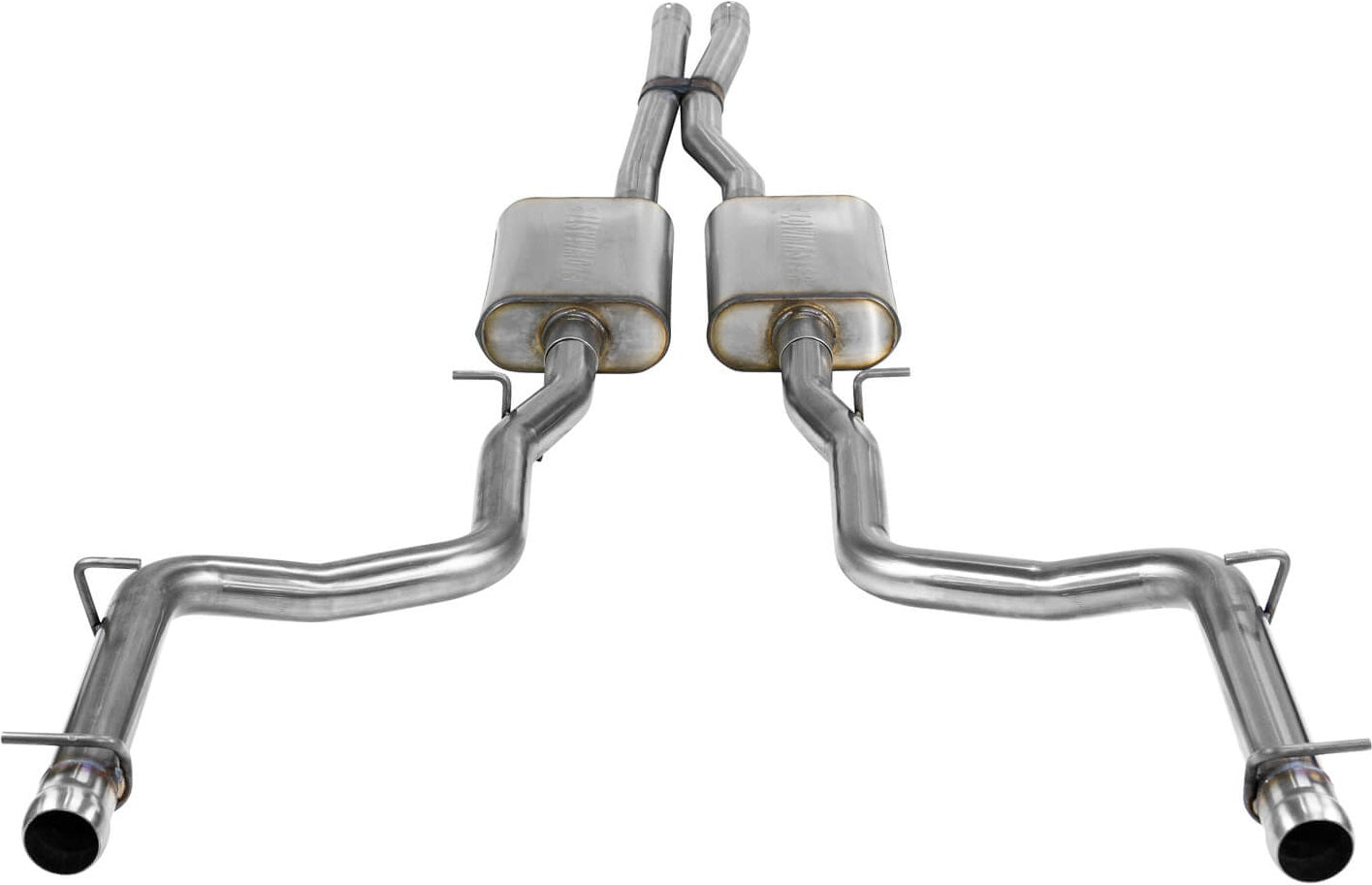 CAT-BACK EXHAUST,15-16 CHALLENGER R/T,DUAL OUT REAR