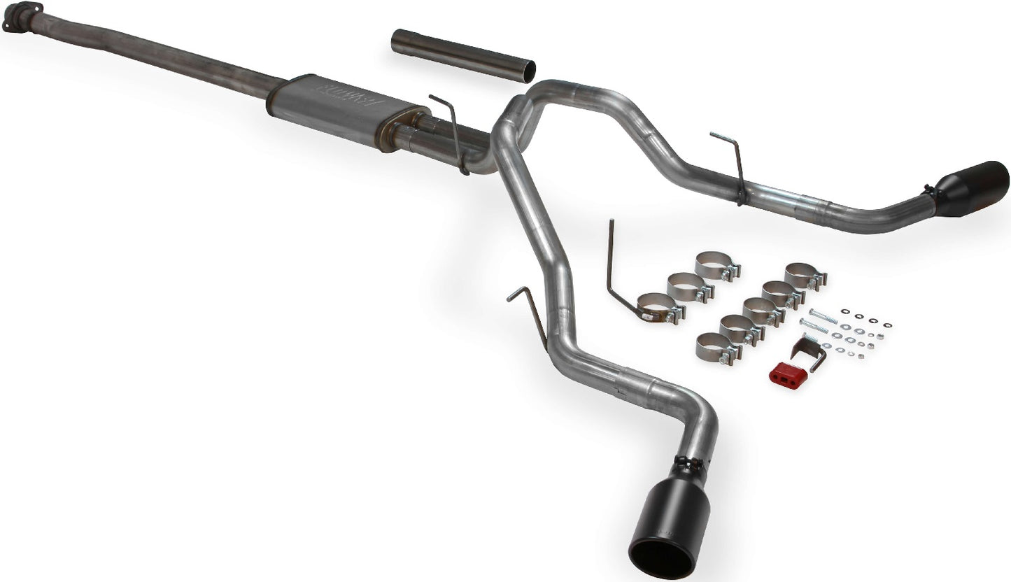 CAT-BACK EXHAUST,09-14 FORD F-150,DOS