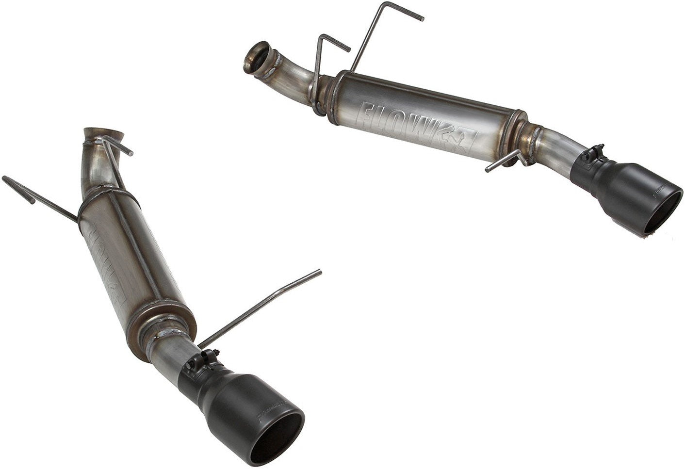 FLOWFX AXLE-BACK EXHAUST,11-14 MUSTANG V6,DUAL OUT REAR