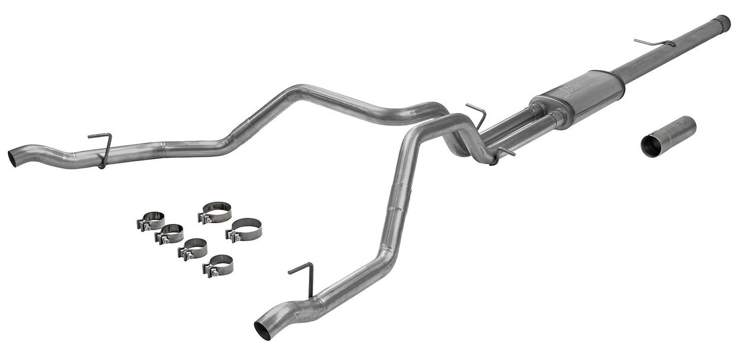 FLOWFX CAT-BACK EXHAUST,DUAL OUT REAR,19-21 GM TRUCK,6.2L