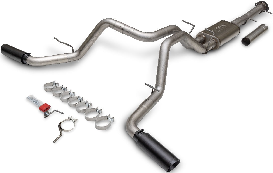 FLOWFX CAT-BACK EXHAUST,11-19 GM 2500HD/3500HD,6.0L,DOS