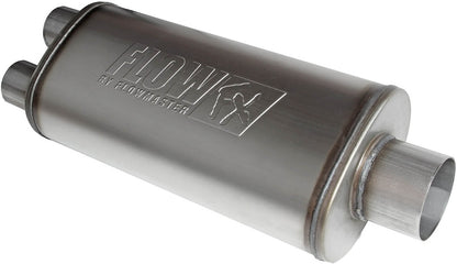 MUFFLER,FLOWFX,3.5" CEN IN/2.5" DUAL OUT