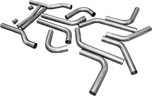 U-FIT UNIVERSAL DUAL EXHAUST KIT,3",16-PC,STAINLESS STEEL