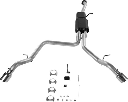 CAT-BACK EXHAUST,01-06 GM 1500 SUV,STAINLESS STEEL,DOS