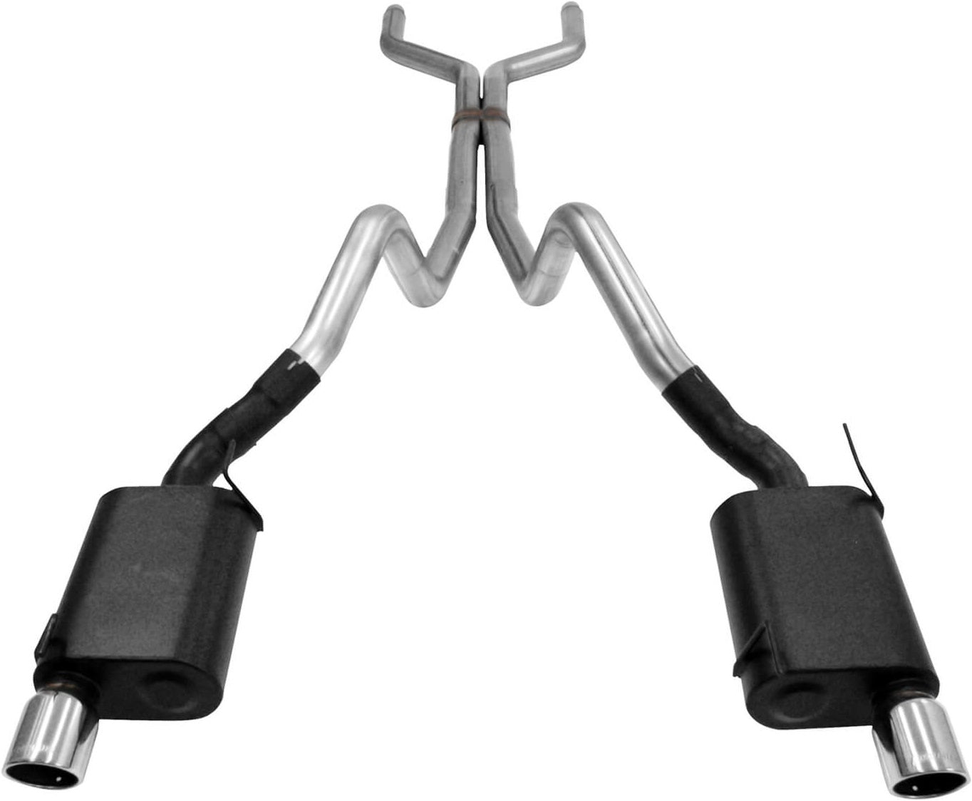 CAT-BACK EXHAUST,05-10 MUSTANG GT,STAINLESS STEEL,DUAL OUT REAR