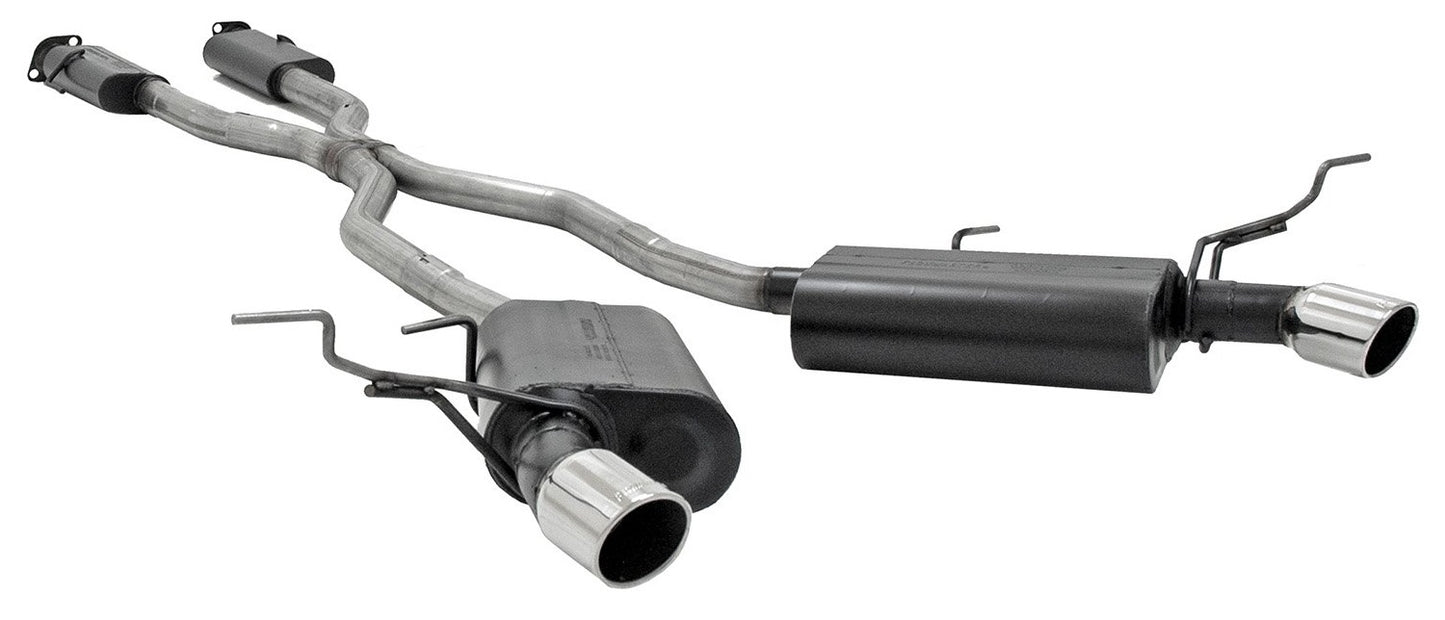 FORCE II CAT-BACK EXHAUST,DUAL OUT REAR,11-21 GRAND CHEROKEE,3.6L,5.7L