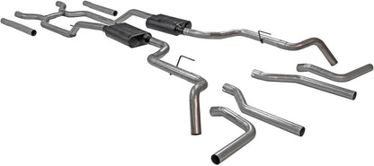HEADER-BACK,63-66 C10,GMC,V8,2WD,STAINLESS STEEL,DO