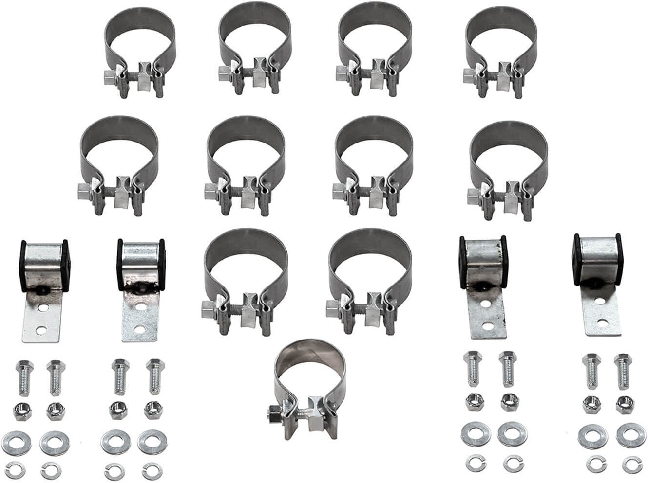 HEADER-BACK,63-66 C10,GMC,V8,2WD,STAINLESS STEEL,DO