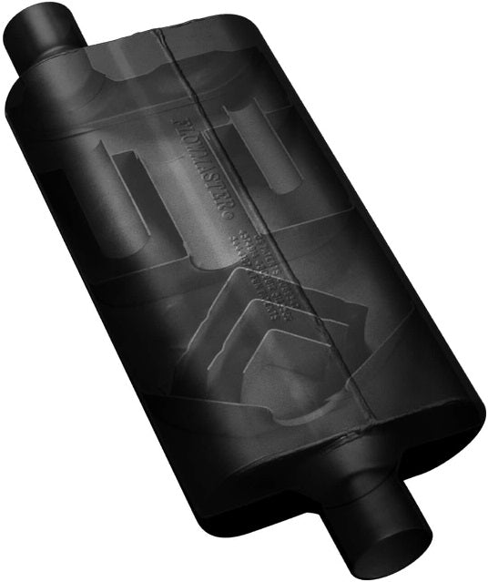 MUFFLER,50 SERIES DELTA,2.25" OFF IN/2.25" CEN OUT