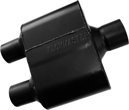 MUFFLER,SUPER 10,2.5 CEN IN/2.5 DUAL OUT