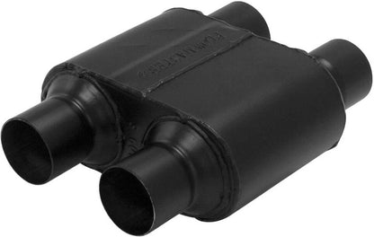 MUFFLER,SUPER 10,2.5,DUAL,CEN IN/CEN OUT