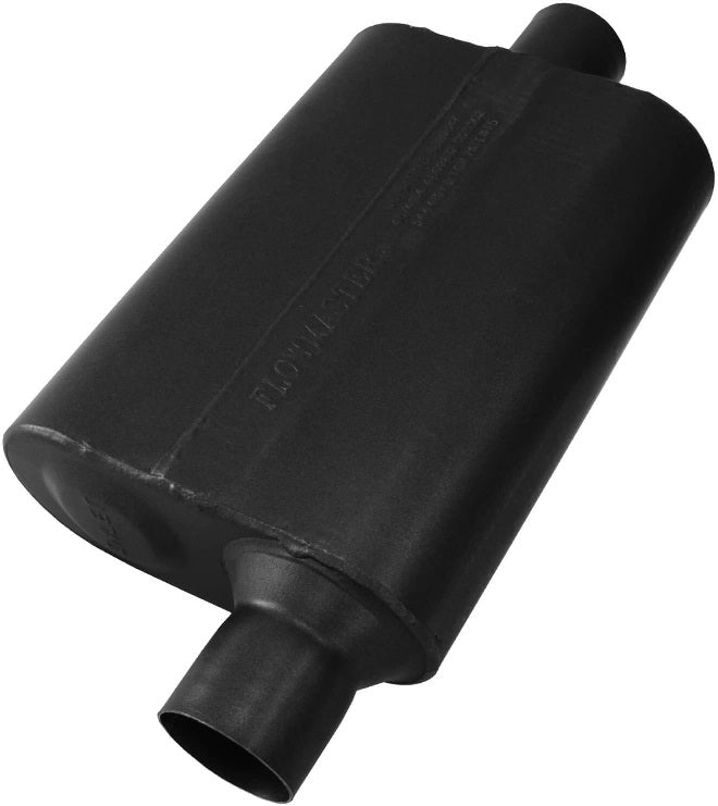 MUFFLER,40 SERIES DELTA,2.5" OFF IN/2.5" CEN OUT