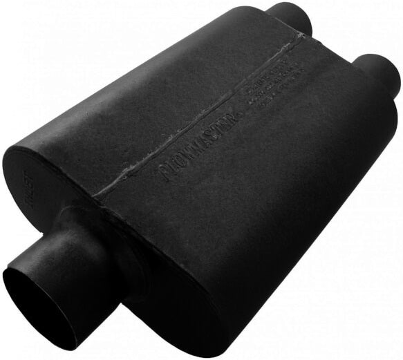 MUFFLER,SUPER 44,3" CEN IN/2.5" DUAL OUT