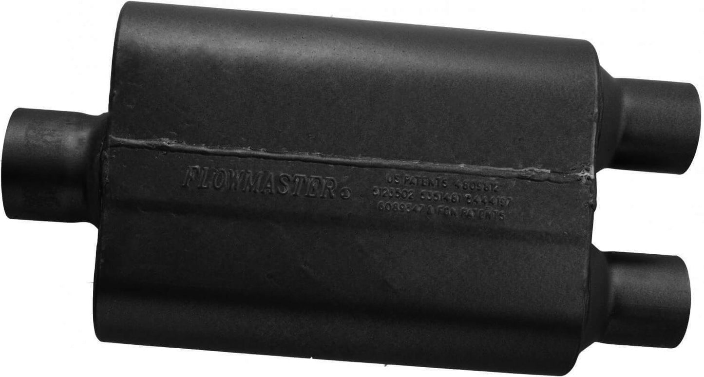 MUFFLER,SUPER 44,3" CEN IN/2.5" DUAL OUT
