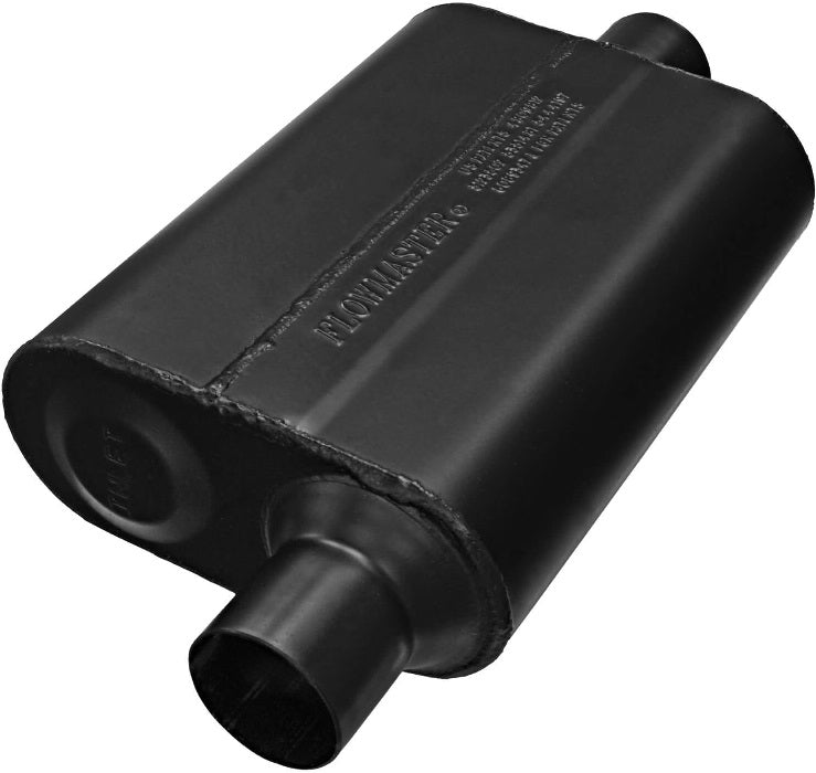 MUFFLER,SUPER 44,2.25,OFF IN/2.25CEN OUT